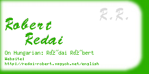 robert redai business card